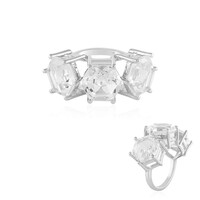 Anello in argento con Quarzo Bianco