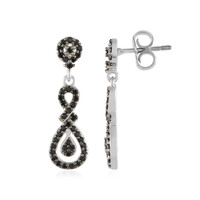 Orecchini in argento con Spinello Nero