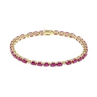 Bracciale in oro con Rubino Mozambico AAA