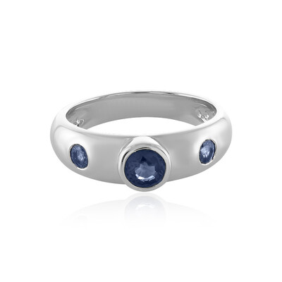 Anello in argento con Zaffiro Blu