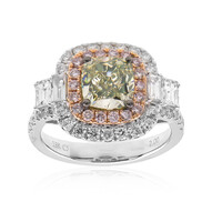 Anello in oro con Diamante Verde SI1 (CIRARI)