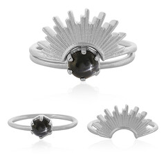 Set anelli in argento con Diopside Stellato d'India