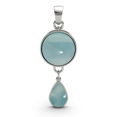 Ciondolo in argento con Larimar