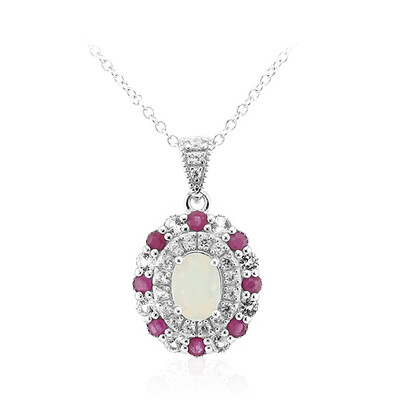 Collana in argento con Opale di Welo