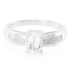 Anello in argento con Goshenite