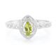 Anello in argento con Peridoto Manchuria