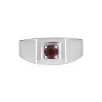 Anello da uomo in argento con Zircone Rosa
