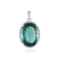 Ciondolo in argento con Fluorite Verde