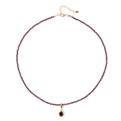Collana in argento con Rodolite