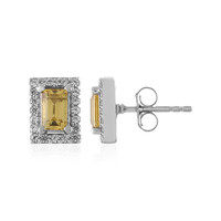 Orecchini in argento con Zircone Giallo