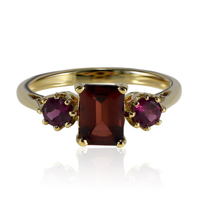 Anello in argento con Granato Mozambico