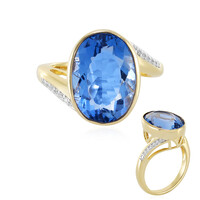 Anello in argento con Fluorite Cangiante