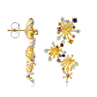 Orecchini in argento con Zaffiro Blu (Gems en Vogue)