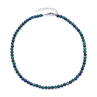 Collana in argento con Malachite Azzurrite