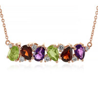 Collana in argento con Peridoto