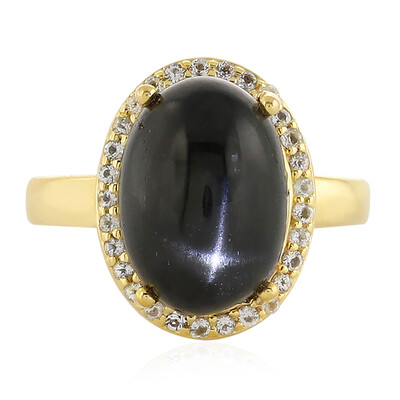 Anello in argento con Diopside Stellato d'India