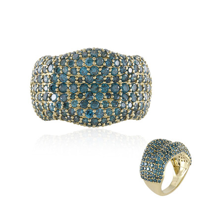 Anello in oro con Diamante Blu I2 (de Melo)