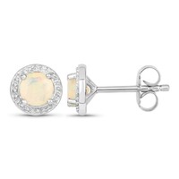 Orecchini in argento con Opale di Welo