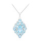 Collana in argento con Topazio Blu Cielo