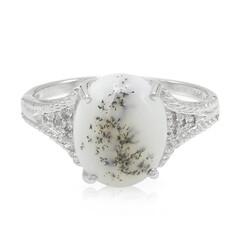 Anello in argento con Agata Dendritica