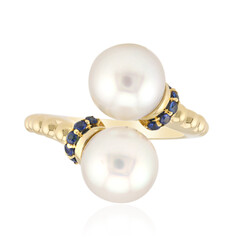Anello in oro con Perla Bianca dei Mari del Sud (Michelle Albala)