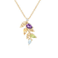 Collana in argento con Ametista Zambiana