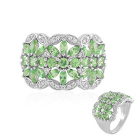 Anello in argento con Tsavorite