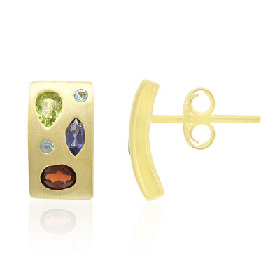 Orecchini in argento con Granato Mozambico (MONOSONO COLLECTION)