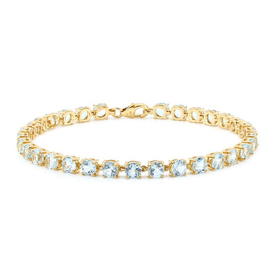 Bracciale in argento con Topazio Blu Cielo