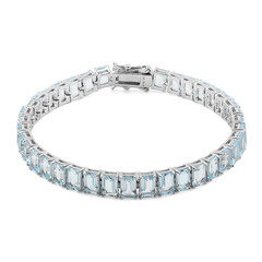Bracciale in argento con Topazio Blu Cielo