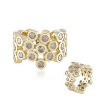 Anello in oro con Diamante Champagne I2 (de Melo)