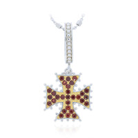 Collana in argento con Granato Mozambico (Dallas Prince Designs)