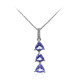 Collana in argento con Tanzanite