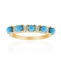Anello in argento con Turchese Sleeping Beauty