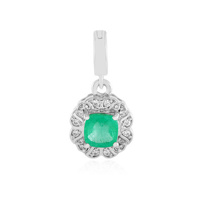 Ciondolo in argento con Smeraldo Russo