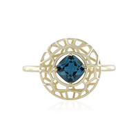 Anello in oro con Topazio Blu Londra (Ornaments by de Melo)