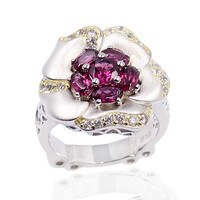 Anello in argento con Rodolite (Dallas Prince Designs)