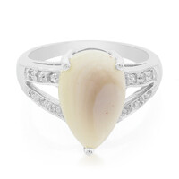 Anello in argento con Agata Botswana