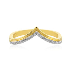 Anello in argento con Diamante I4 (J)