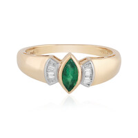 Anello in oro con Smeraldo Zambia