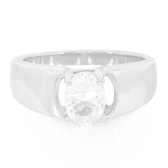 Anello da uomo in argento con Petalite