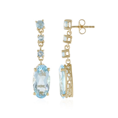 Orecchini in argento con Topazio Blu Cielo
