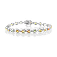 Bracciale in argento con Zaffiro Fancy