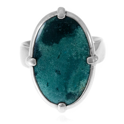 Anello in argento con Diaspro Ocelot