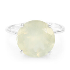 Anello in argento con Prehnite