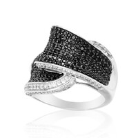 Anello in argento con Spinello Nero