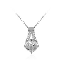 Collana in argento con Topazio Bianco