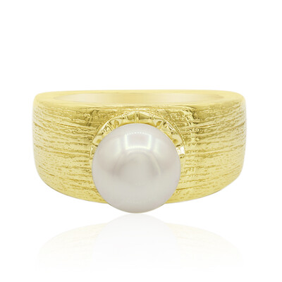 Anello in argento con Perla di Acqua Dolce (TPC)