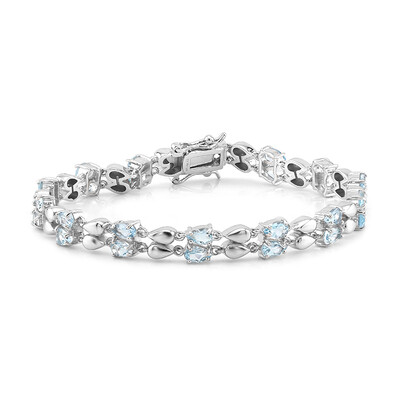 Bracciale in argento con Topazio Blu Cielo