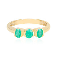Anello in argento con Smeraldo Brasiliano